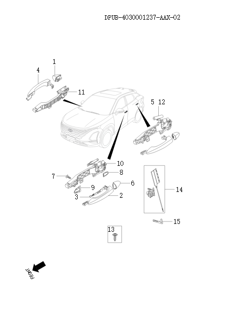 Handle lock cylinder  114