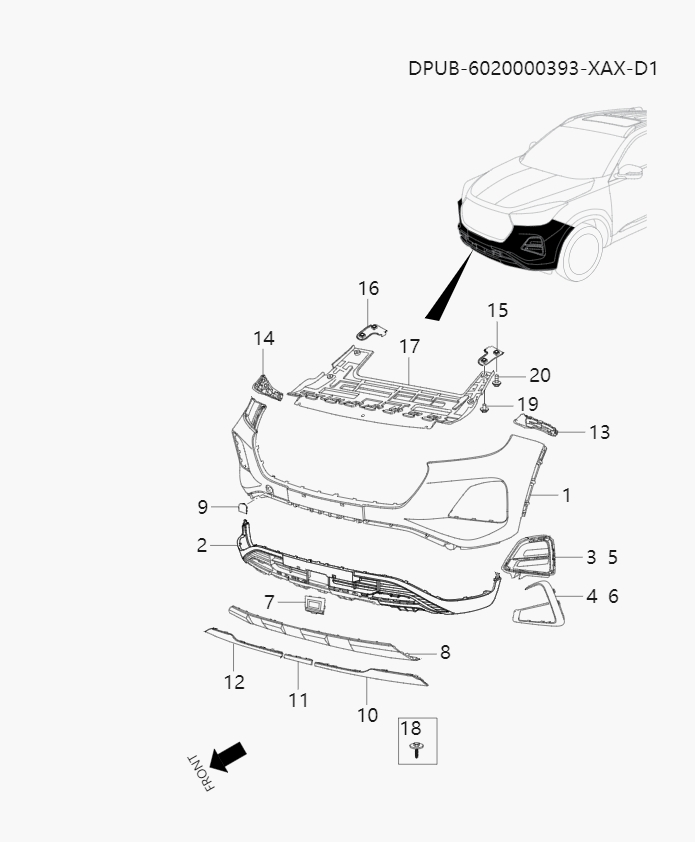 Front bumper system4-3