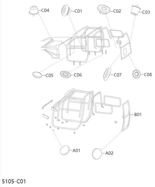 Vehicle body sealing5105