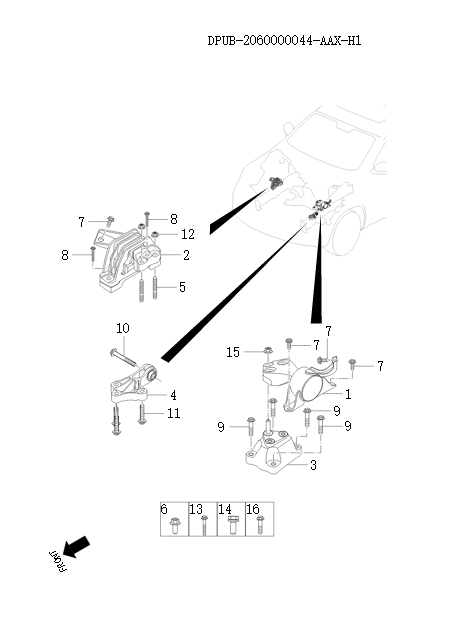 powertrain mounting system     39