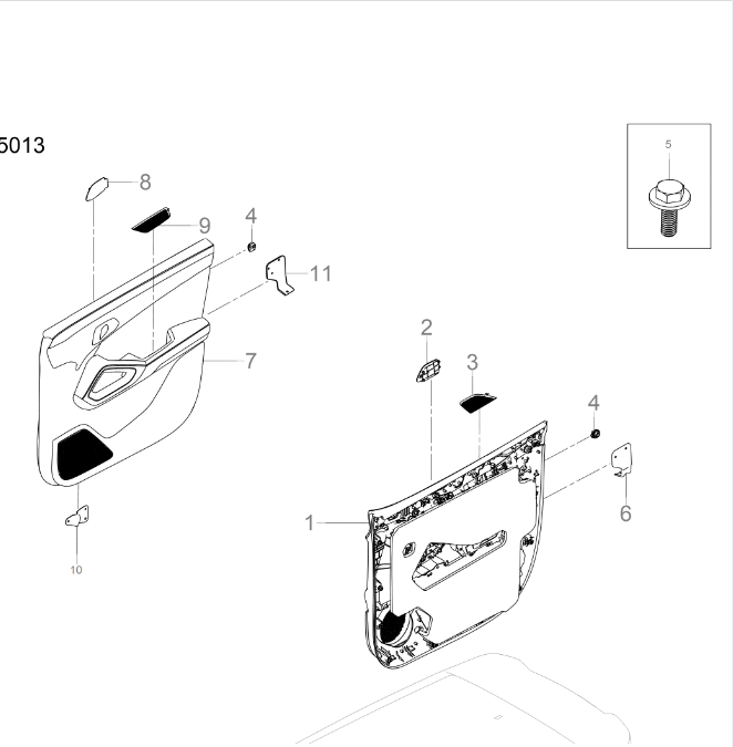 SC3E-05013 Front Door Interior