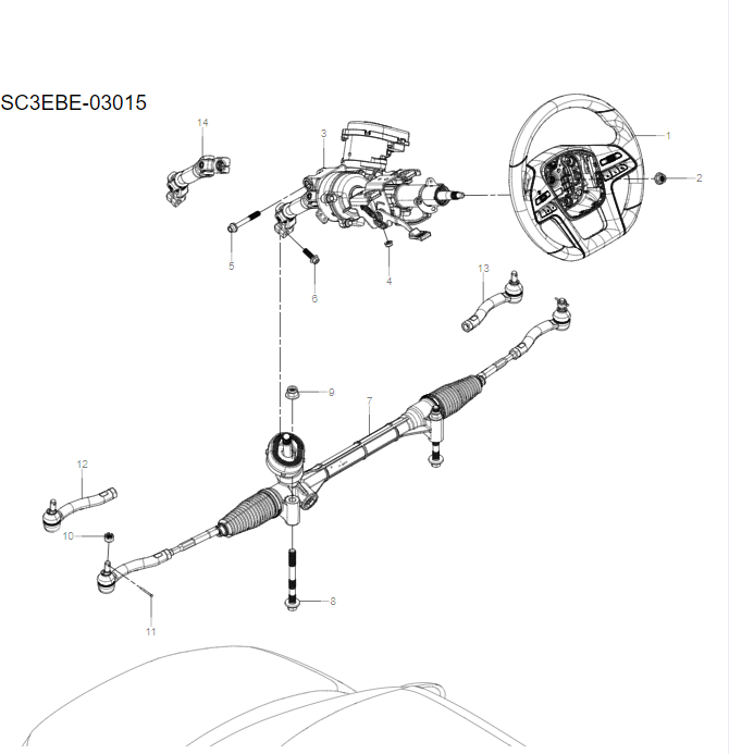 SC3E-03015 Steering System