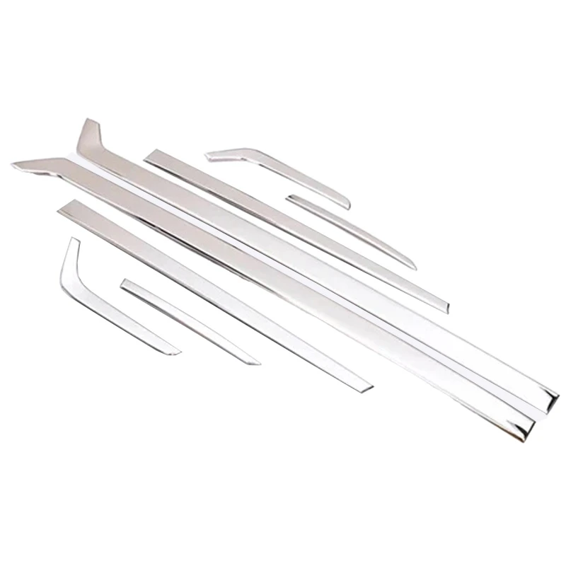 Chery Tiggo 7 Pro 2020 2024 Window Frame Decorative Strip Stainless Car Refit Accessorie Sticker Style Accesorios Para Auto