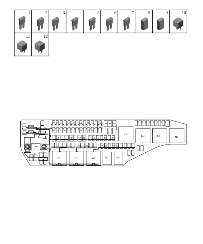 Indoor fuse relay box7074