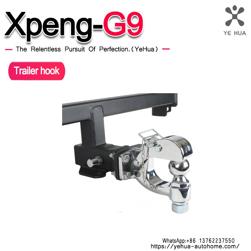 For Xpeng G9 2023-2025 Trailer Hook  Stainless Steel Trailer Bar Anti-collision Traction Off-road Modification Accessories