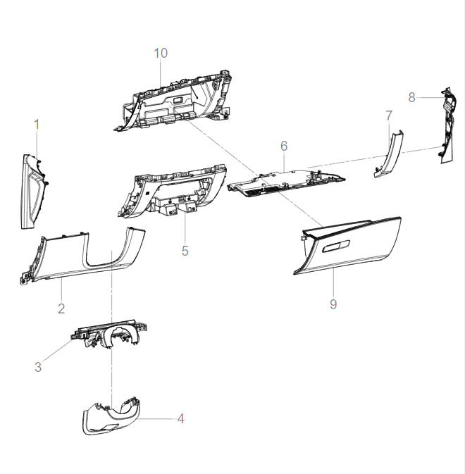 SC3E-05008 instrument panel lower body
