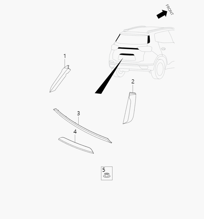 Tail decorative piece6-8