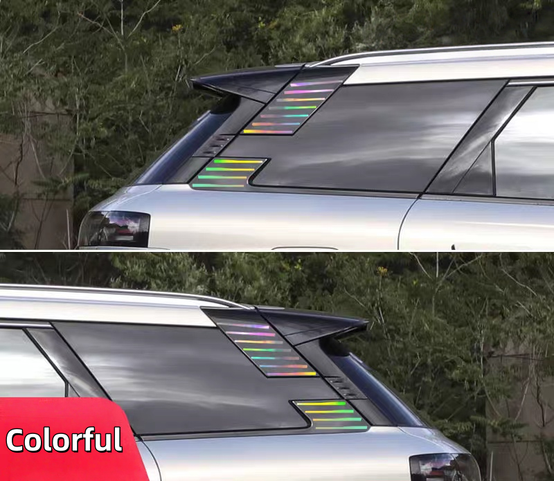 For Chery Jaecoo J7 PAIR Rear Side Window Louvers Shutter ABS Air Vent Scoop Shades Cover Trim