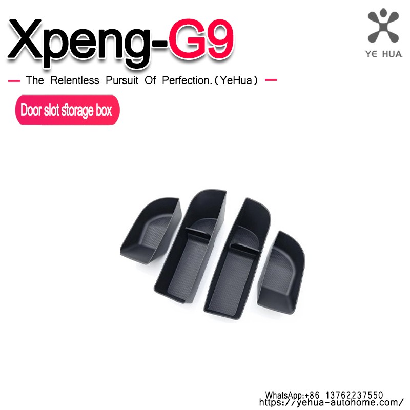 For Xpeng G9  2023-2025 Accessories Front Rear Door Handle Storage Organizer Car Door Accessories Side Storage Box