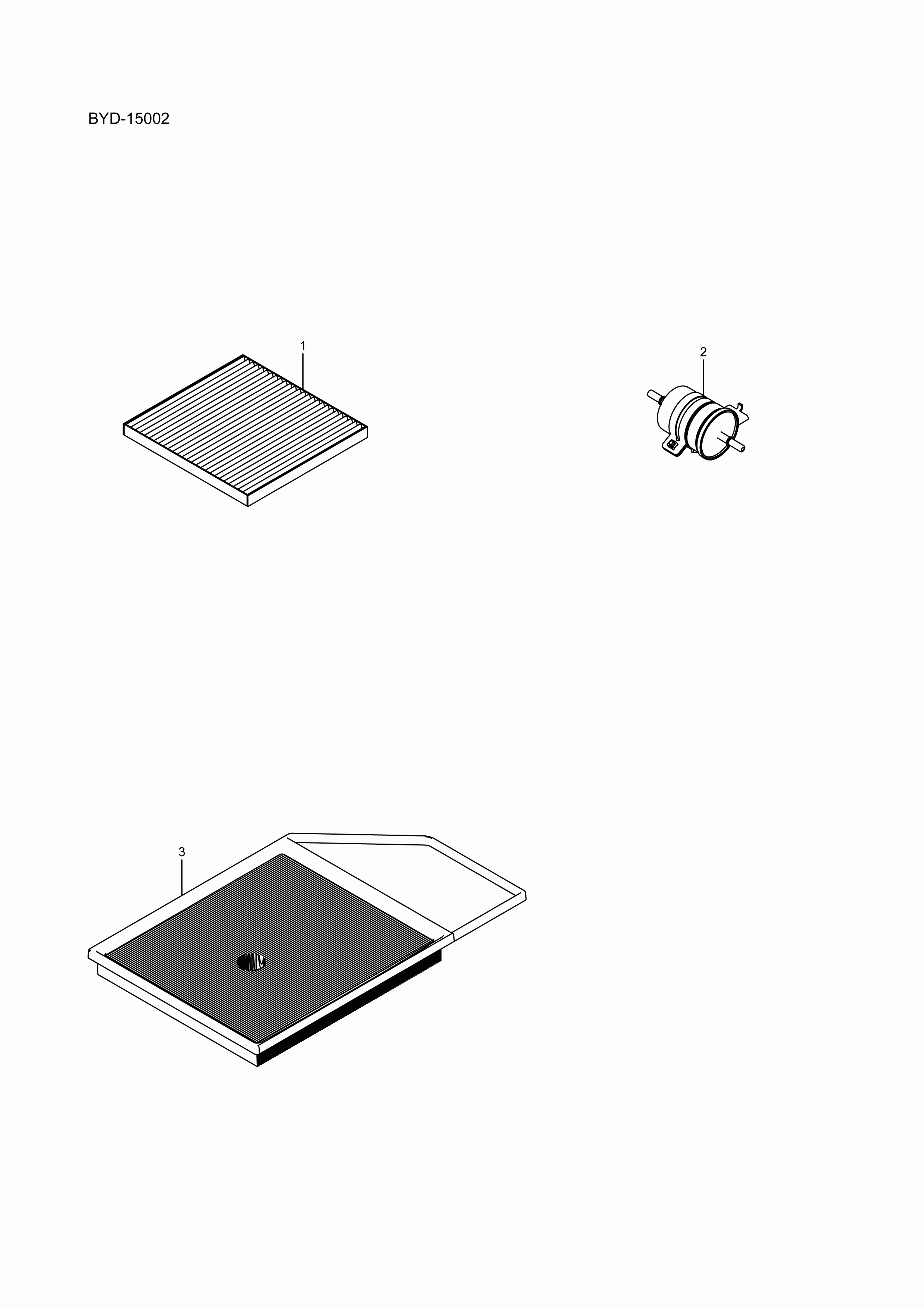 BYD-15002 maintenance parts