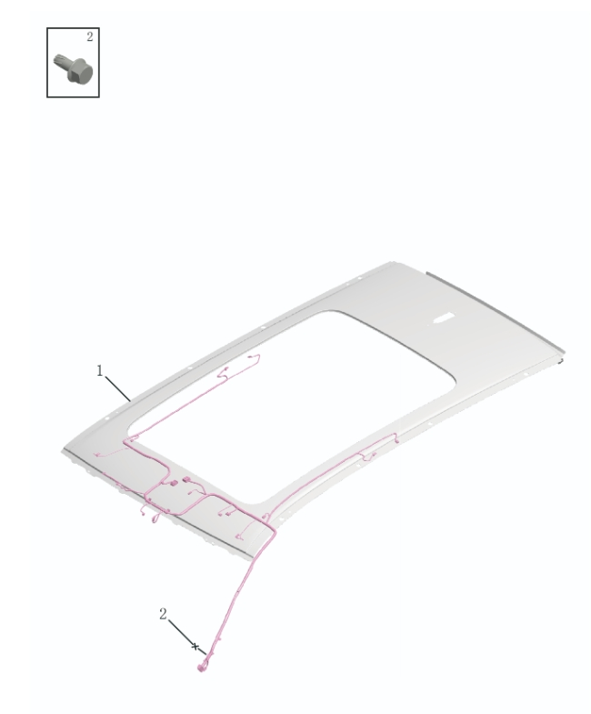Top wiring harness7025