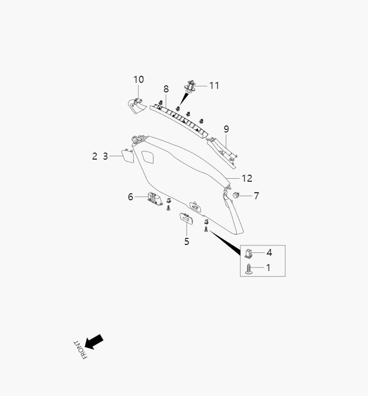 Rear window interior decoration1-7