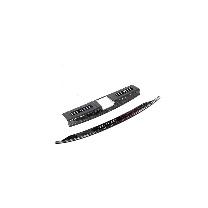 For Xpeng P7 P7i 22-25 Car Trunk Door Sill Protector Stainless Steel Strip Auto Rear Bumper Guard Scratch Protection Bar Black
