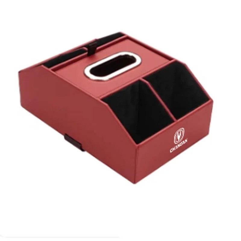 Changan Cs55 Plus 2022-2023 Leatherwear Armrest Box Storage Box Car Tissue Box  Interior Organization Decorations Car Accessorie