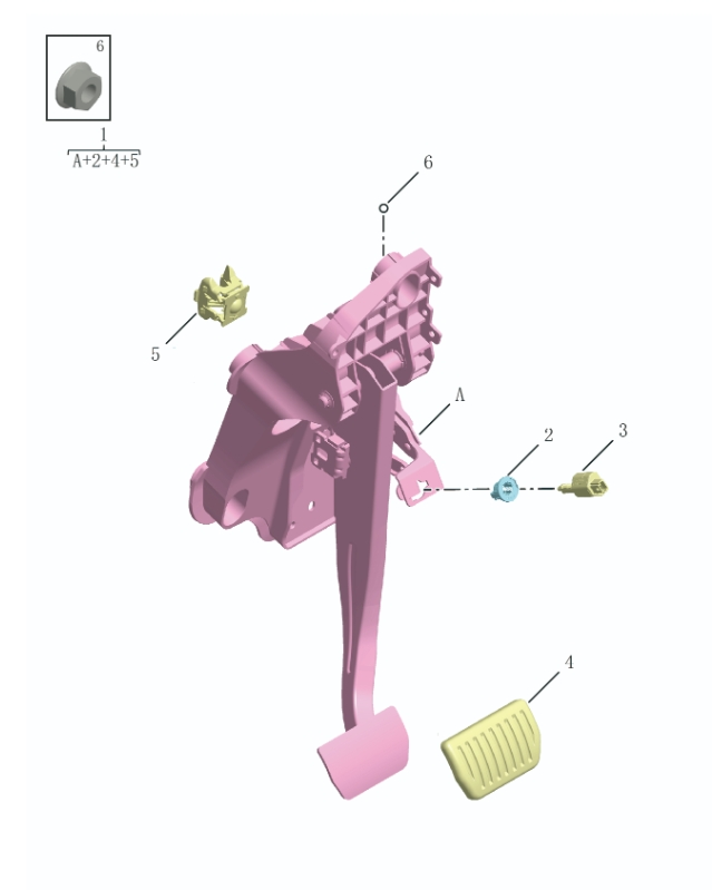 brake pedal4076