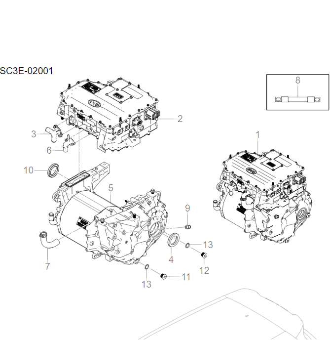 SC3E-02001-1 Integrated Intelligent Front Drive Assembly