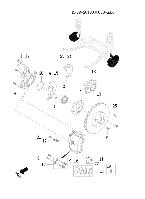 Front brake assembly    41