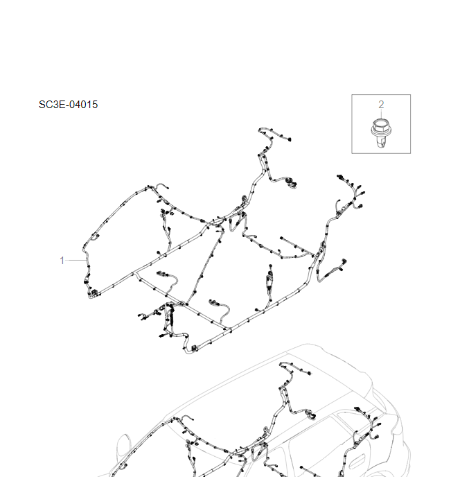 SC3E-04015 floor harness