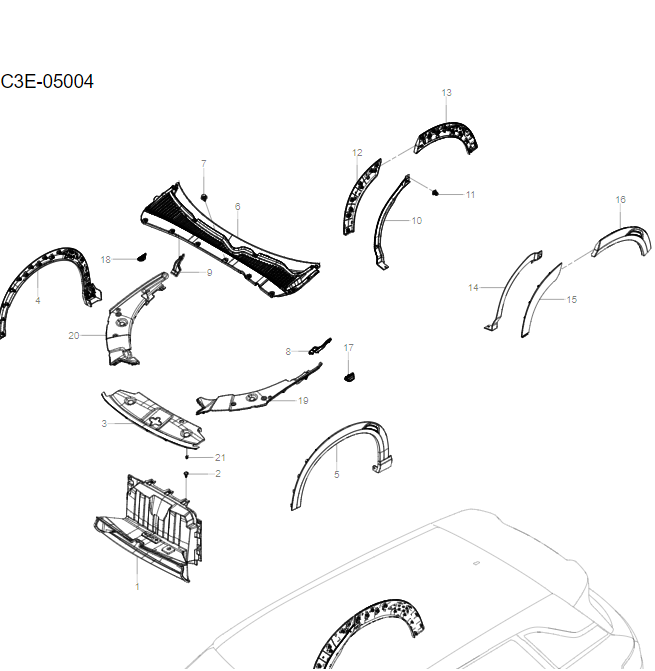 SC3E-05004 Front cabin decoration