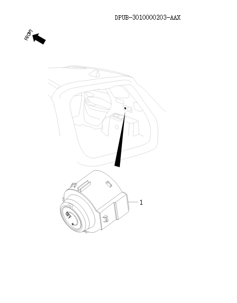 Rear internal air conditioning control component    129