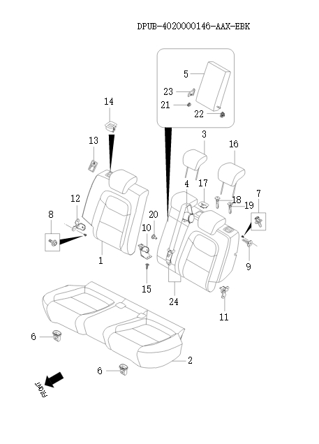 Second row seats     97